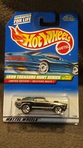 【送料無料】模型車 モデルカー ホットホイールマスタングマッハトレジャーハントhot wheels 1999 mustang mach 1, treasure hunt 1112 limited edition