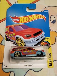 【送料無料】模型車 モデルカー ホットホイールファンダンゴアートカーレアエラーアクスルマテルhotwheels fandango hw art cars 410 rare error missing axle mattel free shipping