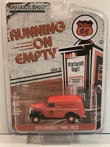 【送料無料】模型車 モデルカー シボレーパネルカミオンロホフィリップスエスカラグリーンライト1939 chevrolet panel camion rojo philips 66 164 escala greenlight 41100a