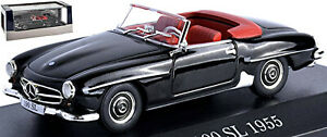 【送料無料】模型車 モデルカー メルセデスベンツカブリオレノワールアトラスmercedes benz 190 sl cabriolet w 121 b ii 195563 noir 143 atlas