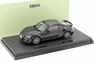 【送料無料】模型車 モデルカー トヨタダークグレーダークグレーtoyota 86 dark greydark grey 143 ebbro｜hokushin