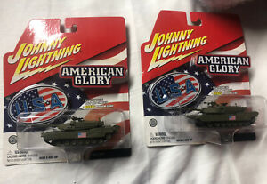 【送料無料】模型車 モデルカー ジョニーライトニングアメリカングローリータンク2 johnny lightning american glory m1a1 tank画像