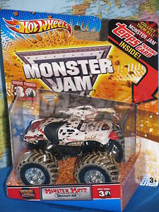 【送料無料】模型車 モデルカー ホットホイールモンスタージャムモンスターマットダルマシアントップスブランドhot wheels monster jam monster mutt dalmatian 30th anniversary topps brand｜hokushin
