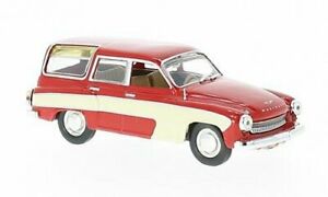 【送料無料】模型車 モデルカー ホワイトボックスワートバーグキャンピングレッドベージュwhitebox wartburg 312 camping red beige 19 143 143 220546|hokushin