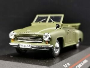 【送料無料】模型車 モデルカー レアモデルワートブルククーベルグリーンrare ist model 143 wartburg 3114 kubel 1957 green ist165