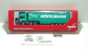 【送料無料】模型車 モデルカー ヘルパスキャニアアクスルジャンボプレーンナウフリーガーヘヴェルマントップherpa h0 153294 scania r 4axle jumbo planenauflieger hovelmann top bnib｜hokushin