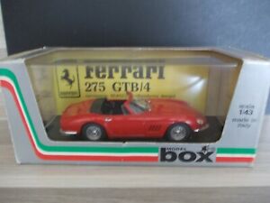 【送料無料】模型車 モデルカー ボックスモデルフェラーリスパイダーレッドbox model 143 ferrari 275 gtb spyder red