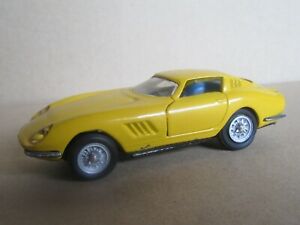 【送料無料】模型車 モデルカー ポリトイズイタリアフェラーリクーペイエロー215o 1966s politoys m 540 italy ferrari 275 gtb4 coupe yellow 143 repainted