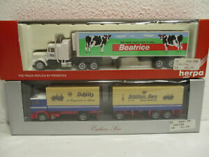 【送料無料】模型車 モデルカー ヘルパローリーアイゼンバk72 herpa 187 2 x lorry conf orig h0 eisenbah