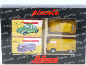 【送料無料】模型車 モデルカー シューコピッコセットドイツポストブンデスポストビートルschuco 8701 piccolo set deutsche post bundespost dbp vw beetle t1 ovp 1308061