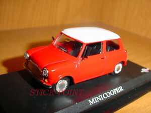 【送料無料】模型車 モデルカー ミニクーパーレッドホワイトトップミントmini cooper red white top 143 mint|hokushin