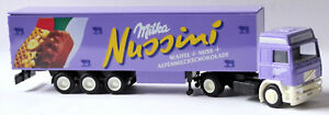 【送料無料】模型車 モデルカー ボルボグローブトロッターボックスセミトレーラーミルカヌッシニアルベドvolvo f12 globetrotter boxsemi trailer milka nussini 187 albedo｜hokushin