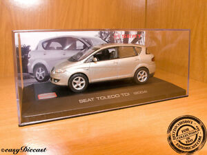 【送料無料】模型車 モデルカー シートトレドメタリックシルバーミントseat toledo tdi metallic silver 143 2004 mint