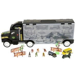 【送料無料】模型車 モデルカー ワーゲンミトミニクンストフエルンウント22 dinosaurier transportwagen mit 6 mini kunstst dinosauriern und 4 13,503円
