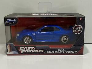 【送料無料】模型車 モデルカー スカイラインアズールエスカラジャダfast and furious nissan skyline gtr r34 azul 1 3 2 escala jada 97185｜hokushin 13,196円