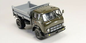【送料無料】模型車 モデルカー デモロアエスカラカミオンаカキコングリスmodelo a escala camion 143 maz503 а volquete 1975 caqui con gris|hokushin