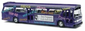 【送料無料】模型車 モデルカー ブッシュバスキャンペーンbusch 44504 187h0 us bus fishbowl information campaign｜hokushin