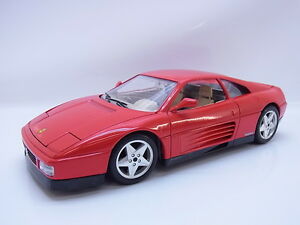 【送料無料】模型車 モデルカー ブラゴフェラーリスポーツカーレッドスケールカー45073 burago ferrari 348 tb 1989 1995 sports car red 118 scale car