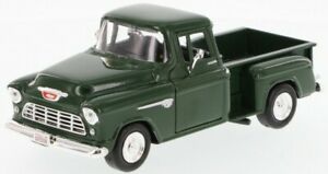 【送料無料】模型車 モデルカー シボレーピックアップモデルステップサイドグリーン