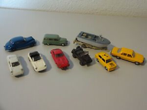 【送料無料】模型車 モデルカー メルセデスポルシェトラビe1019 wiking 9x mercedes porsche fahrzteuge trabi mb 187 used