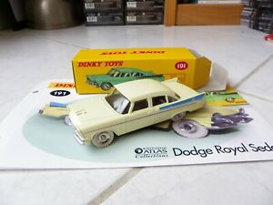 【送料無料】模型車 モデルカー ダッジロイヤルセダンディンキーアトラスボックスdodge royal sedan 191 dinky toys atlas 143 with box and booklet｜hokushin
