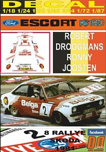 【送料無料】模型車 モデルカー デカールフォードエスコートdecal ford escort rs 1800 mkii r droogmans r skoda 1981 winner 01