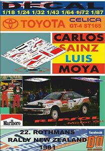 【送料無料】模型車 モデルカー デカールトヨタセリカセインツニュージーランドdecal toyota celica gt4 c sainz zealand r 1991 winner 01