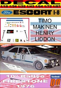 【送料無料】模型車 モデルカー デカールフォードエスコートマキネンファイアストンdecal ford escort rs 1800 mkii t makinen r firestone 1976 2nd 01|hokushin