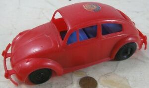 【送料無料】模型車 モデルカー ヴィンテージプラスチックビートルバグロングvintage 1950s soft plastic vw beetle bug 7 long