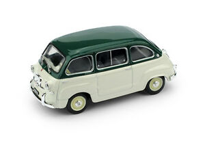 【送料無料】模型車 モデルカー フィアットマルチプラシリーズヴェルデスクログリジオキアロモデルブルムfiat 600 multipla 1a series 1956 verde scurogrigio chiaro 143 model brumm｜hokushin
