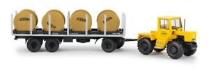 【送料無料】模型車 モデルカー ブレキナメルセデスベンツトラックトレーラーズブリンbrekina 13718187 mercedesbenz trac 800 with trailerzublin