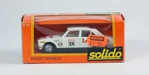 【送料無料】模型車 モデルカー ソリドプジョーホワイトラリーモデルカーsolido 50 peugeot 504 white rally model car 143 ovp 99022032