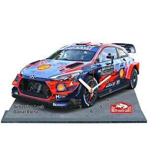 【送料無料】模型車 モデルカー ローブモンテカルロラリーヒュンダイミニチュアクロックモデル