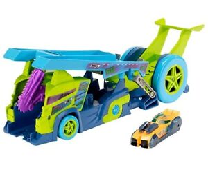 【送料無料】模型車 モデルカー マテルホットホイールプラスチックトレーラースプリットスピーダーmattel hot wheels dhy26 plastic trailer split speeders, xblad