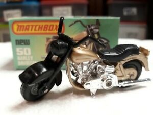 【送料無料】模型車 モデルカー ヴィンテージマッチボックスハーレーダビッドソンイングランドvintage matchbox 50 harley davidson nos, england cm
