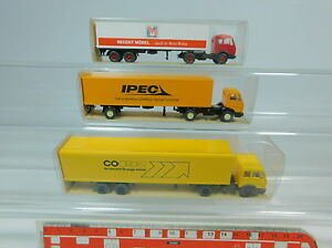 【送料無料】模型車 モデルカー ワイキングメルセデスローリーコーダーリージェントau9630, 5 3x wiking h0 mercedes lorry 547 ipec 542 coorder 545 regent,