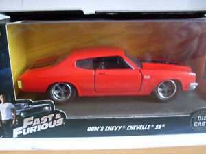 【送料無料】模型車 モデルカー ドムシェビーシェベルジャダカーモデルfast and furious doms chevy chevelle ss, jada car model 1 3 2