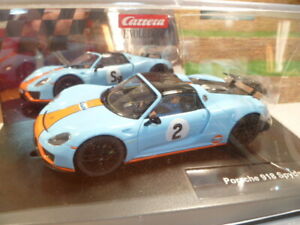 【送料無料】模型車 モデルカー カレラポルシェスパイダーガルフレーシングサーキットカー132 carrera porsche 918 spider gulf racingcircuit car｜hokushin