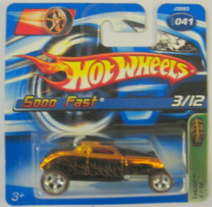【送料無料】模型車 モデルカー ホットホイールトレジャーハントハントショートカードhot wheels treasure hunt sooo fast t hunt 2006 short card