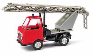 【送料無料】模型車 モデルカー ブッシュマルチカーコンエスカレラジラトリアロホヌエボbusch 210003400 187 h0 multicar m22 con escalera giratoria, rojo nuevo