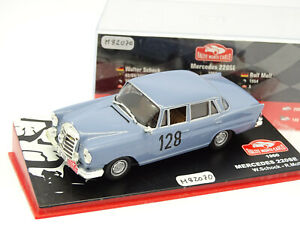 【送料無料】模型車 モデルカー プレスラリーマウントカルロメルセデスixo press rallye mount carlo 143 mercedes 220 se 1960
