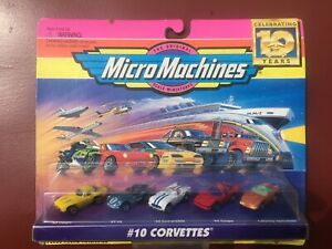 【送料無料】模型車 モデルカー コルベットマイクロマシンセットmicro machines set of five corvettes unopened and sealed｜hokushin