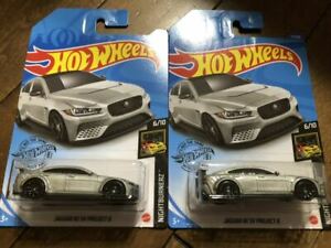 【送料無料】模型車 モデルカー セットホットホイールジャガープロジェクトシルバー2 set hot wheels jaguar xe sv project 8 silver｜hokushin 14,392円