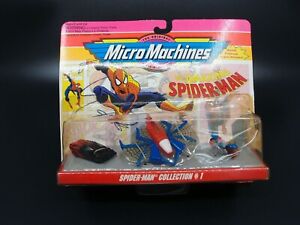 【送料無料】模型車 モデルカー マイクロマシンアメージングスパイダーマンコレクションガロオブブリスターオリジナルmicro machines the amazing spiderman collection 1 1993 galoob blister original