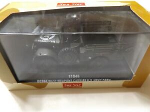 【送料無料】模型車 モデルカー サンスターダッジキャリアアメリカスケールsun star dodge _ 11046_ wc51 weapons carrier us army _ 143 scale