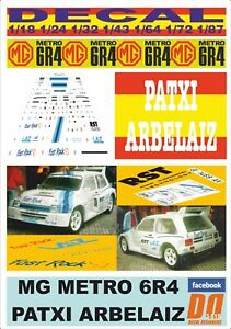【送料無料】模型車 モデルカー デカルメトロパッツィーアルベライズdecal mg metro 6r4 patxi arbelaiz 1985 06