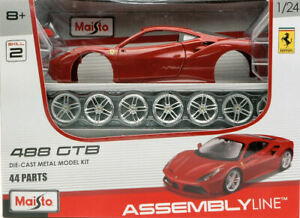 【送料無料】模型車 モデルカー キットマイストフェラーリモデルキットcar mounting kit car maisto ferrari 488 gtb model kit 124
