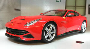 【送料無料】模型車 モデルカー スケールレッドフェラーリベルリネッタメタルカー124 scale red 2015 ferrari f12 berlinetta v detailed metal rc car