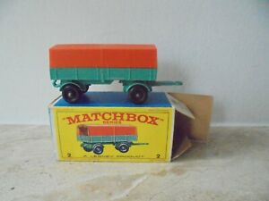 【送料無料】模型車 モデルカー マッチボックスレギュラーホイールシリーズメルセデストレーラーオリジナルボックスmatchbox regular wheels series no 2d mercedes trailer with original box 1968