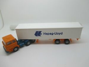 【送料無料】模型車 モデルカー wiking mb 2223 container articulated lorry hapaglloyd, promotional model shear 143｜hokushin
